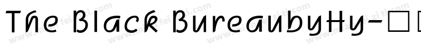 The Black BureaubyHy字体转换